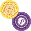 Chakras 3 and 7 Symbols