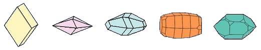 Gems in the trigonal crystal system