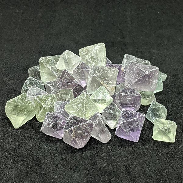 Naturally Formed Fluorite Octahedron Crystals