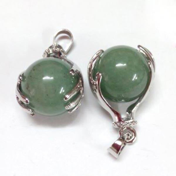 Green Aventurine Healing Hands Pendant