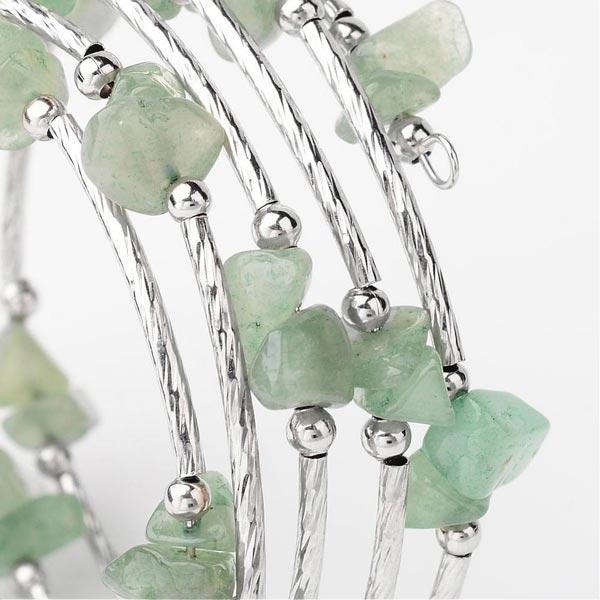 Green Aventurine Chip Bracelet