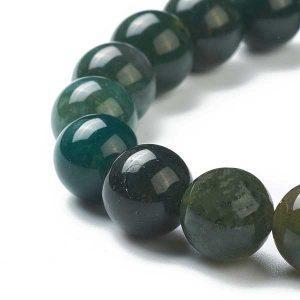 Moss Agate Beaded Bracelet