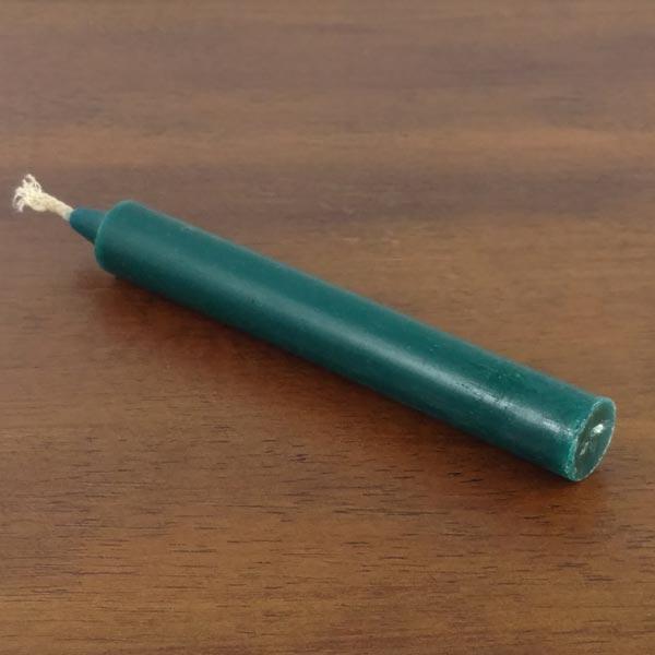 Green 6 inch Taper Candles