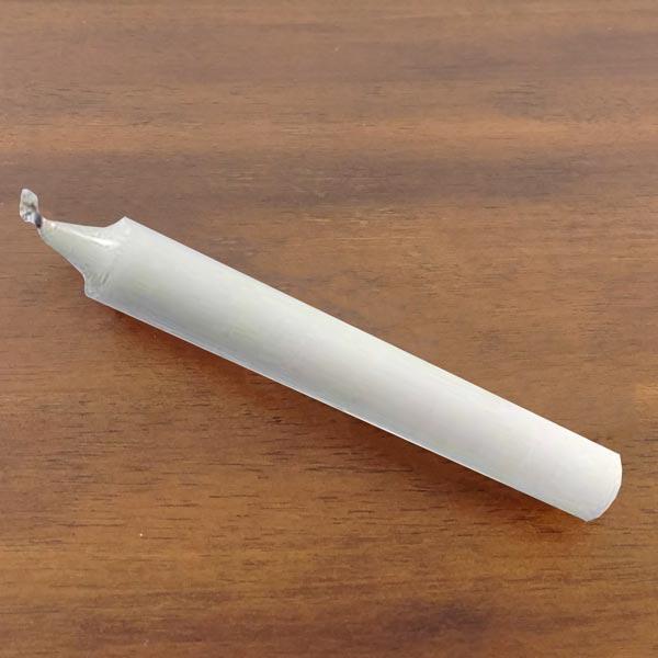 White 6 inch taper candles