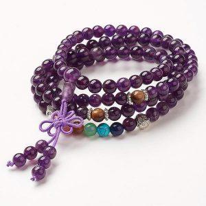 Amethyst Mala Bracelet/Necklace