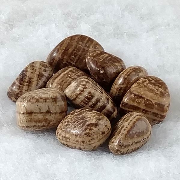 Brown Aragonite tumbled stones