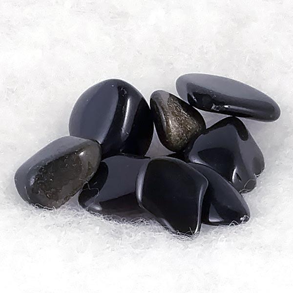 Obsidian - Golden Sheen Tumbled Stone