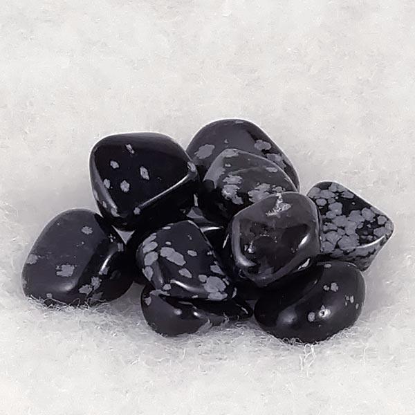 Snowflake Obsidian Tumbled Stones