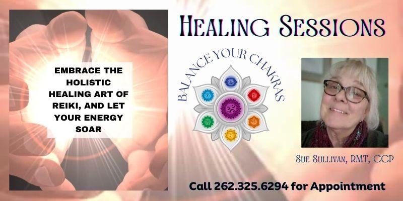 Healing Sessions with Sue on Tuesdays