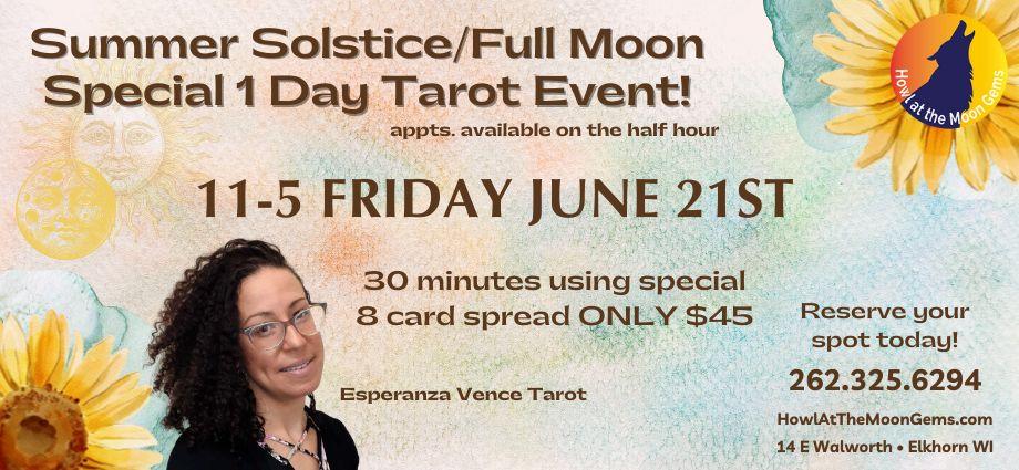 Summer Solstice and Full Moon Tarot