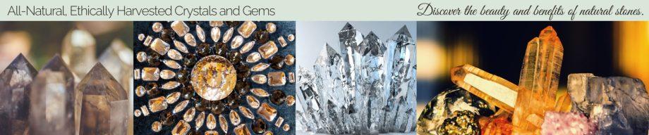 All natural crystals and gems