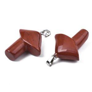 Red Jasper Mushroom Pendant