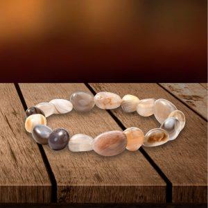 Botswana Agate Pebble Bracelet