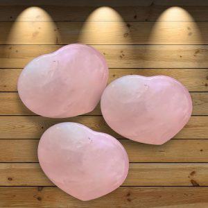 Rose Quartz Hearts for stress relief