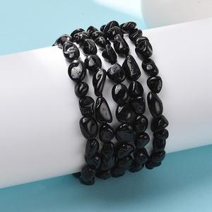 Black Tourmaline Pebble Bracelets