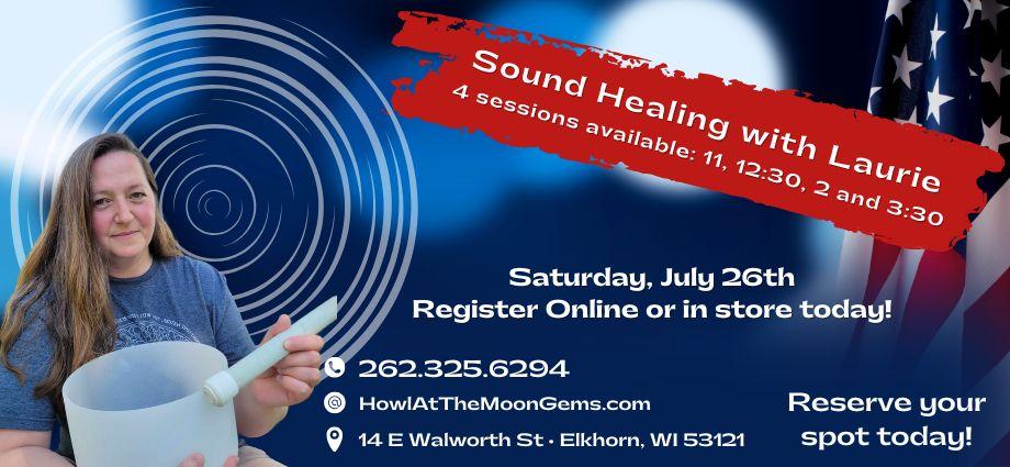 Laurie July Sound Healing with Laurie