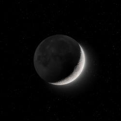 Waxing Moon and Crystals
