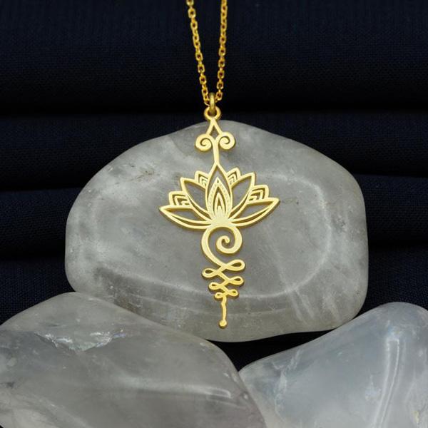 Gold Lotus Necklace
