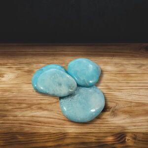 Blue Aragonite Palm Stone Disks