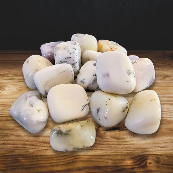 Dendritic Opal Tumbled Stones
